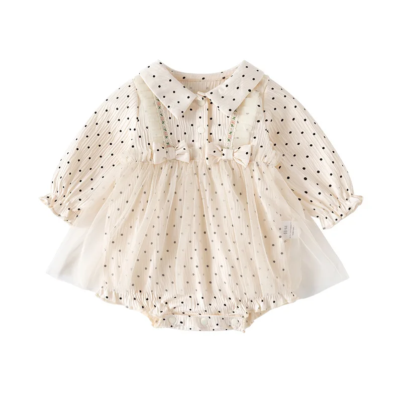 

ZOETOPKID Baby Bodysuit Lace Ruffle Skirt Romper Cute Infant One-Piece Newborn Party Outfit 0-24M Baby Girl Clothes