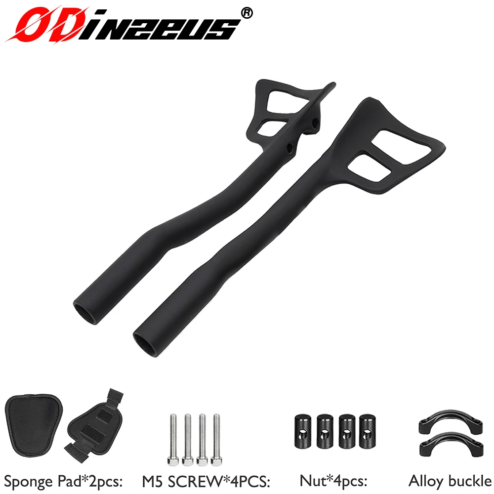 ODINZEUS Carbonfaser-TT-Lenker, Triathlon-Restlenker, ohne Logo, für 31,8-mm-Rennradlenker, Fahrradzubehör