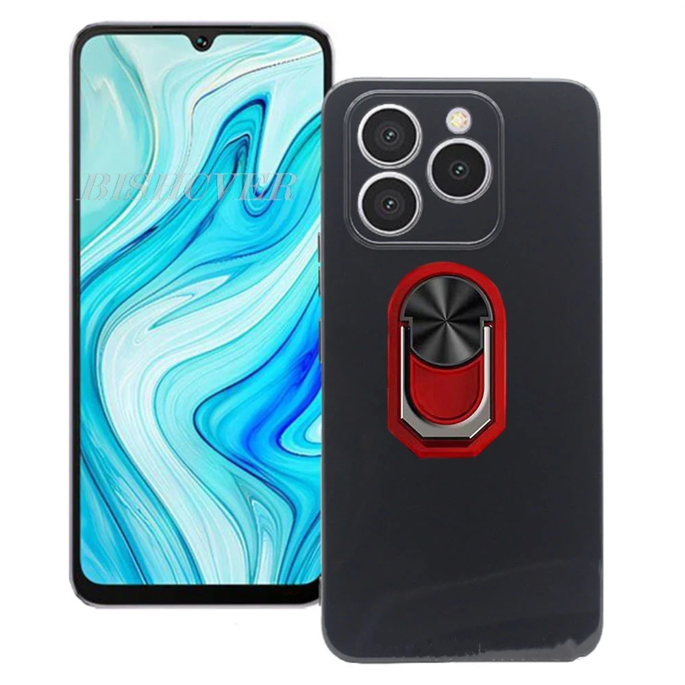For Cubot Note 60 7.2" 2025 Cubot Note 60 Note60 Back Ring Holder Bracket Phone Case Smartphone TPU Soft Silicone Cover