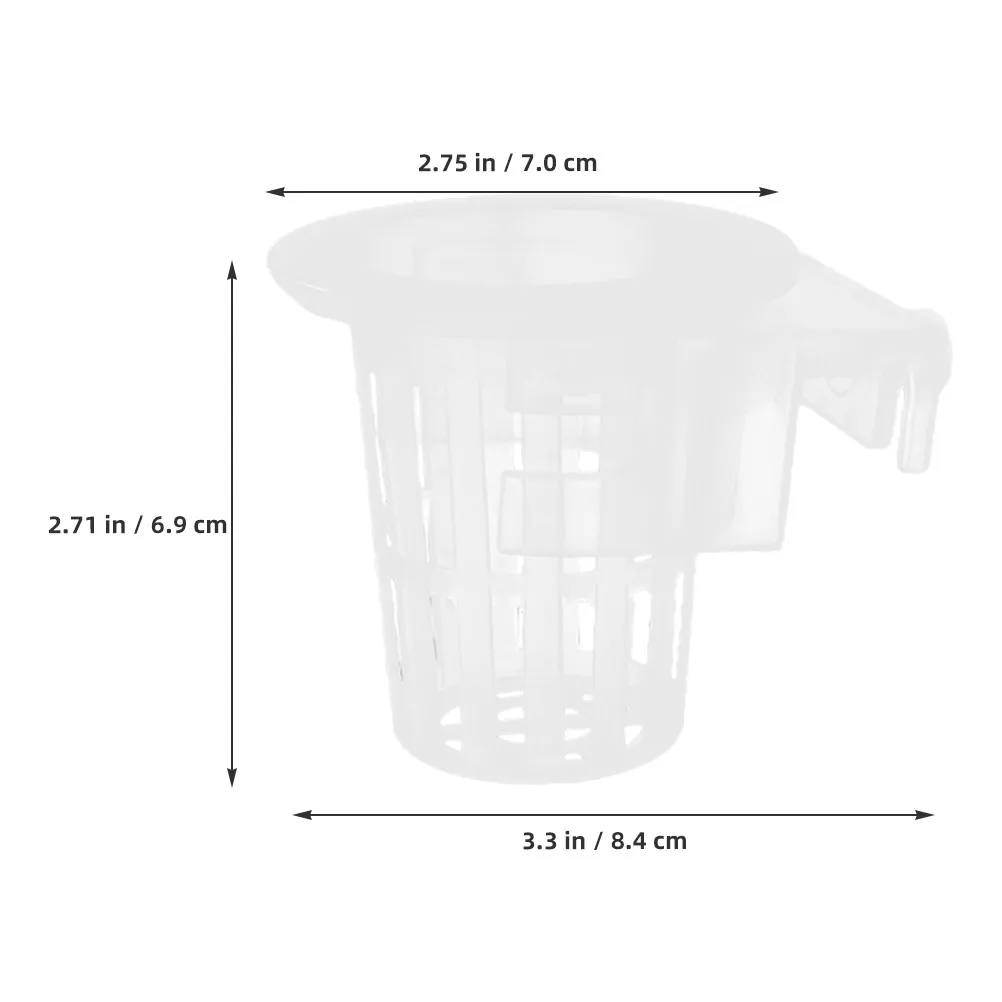 2Pcs Aquarium Planting Baskets Hanging Planter Pot for Aquatic Plants Root Aeration Drainage Holes Professional Aquarium Plant