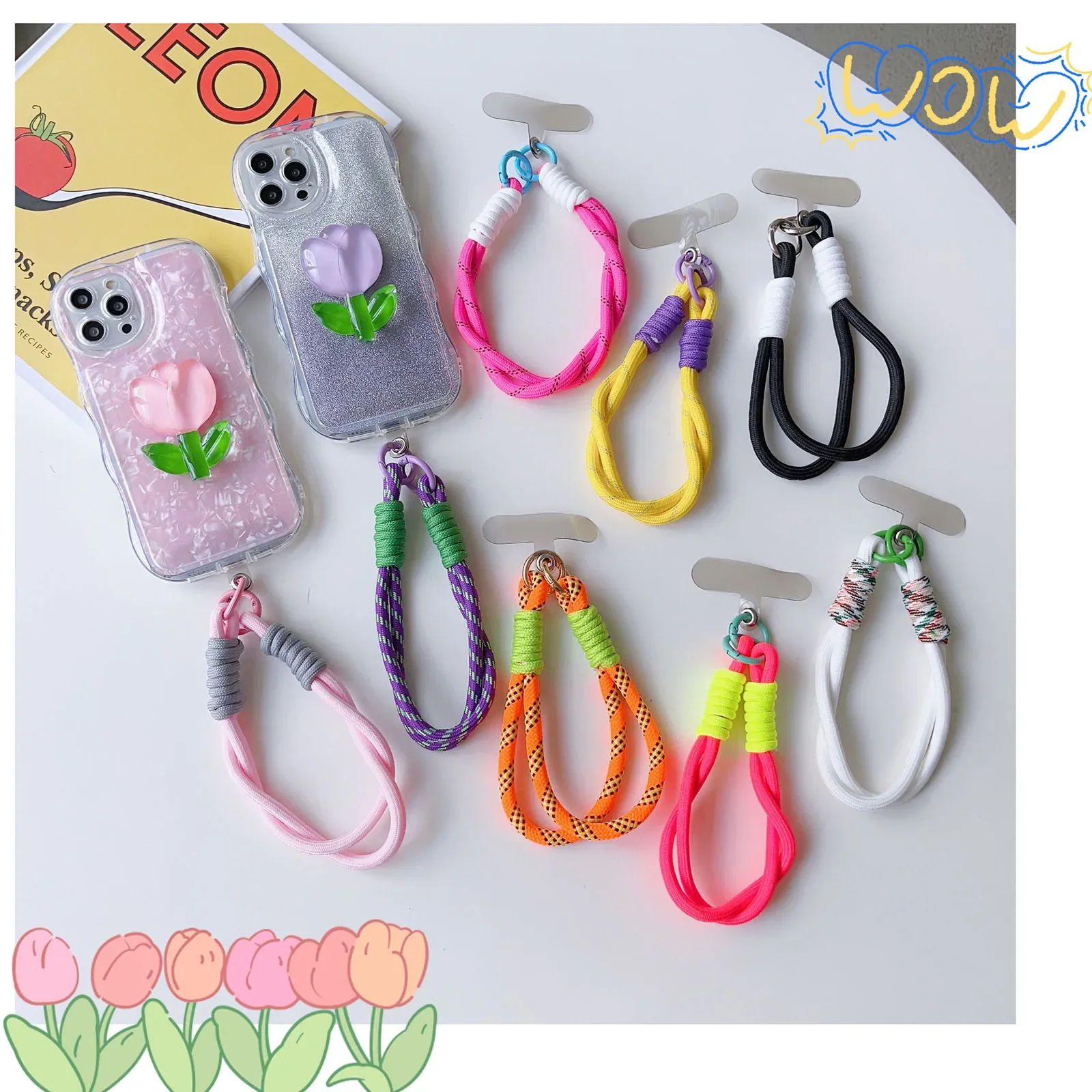1Pc New Fashion Creative Phone Lanyard - Handmade Multi-Purpose Wrist Strap &amp; Convenient Wrist Rope