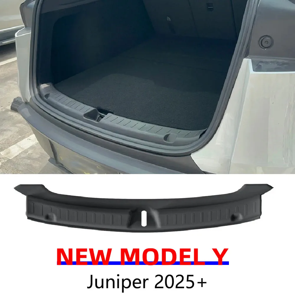 

Для Tesla New Model Y Juniper Launch 2025+ TPE Накладка на порог багажника Пороговая накладка на бампер Защита от царапин Автомобильные аксессуары
