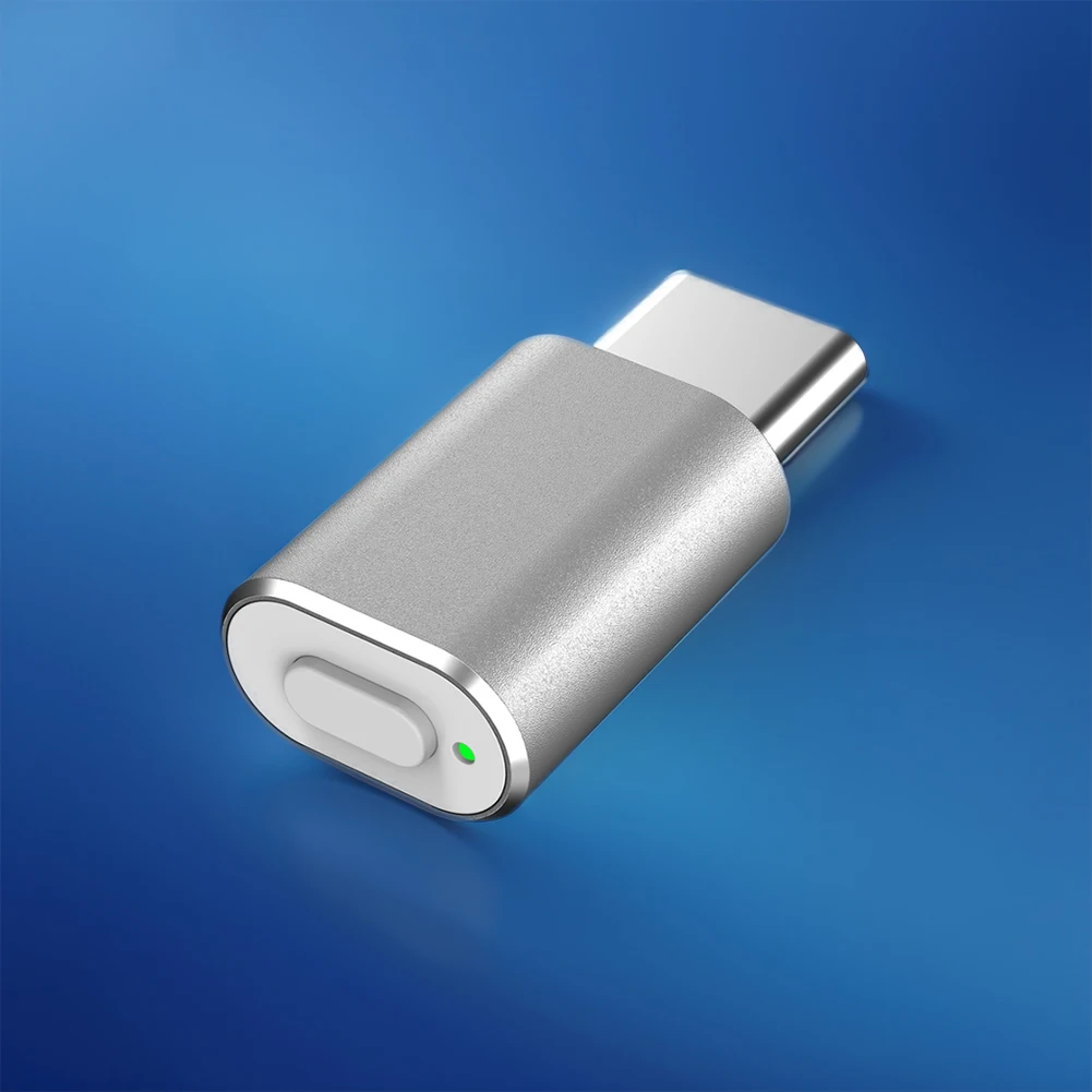 

USB C Mouse Jiggler with Switch Button Undetectable Metal Mouse Mover Driver-Free Mouse Moving Device Plug & Play PC Accessories