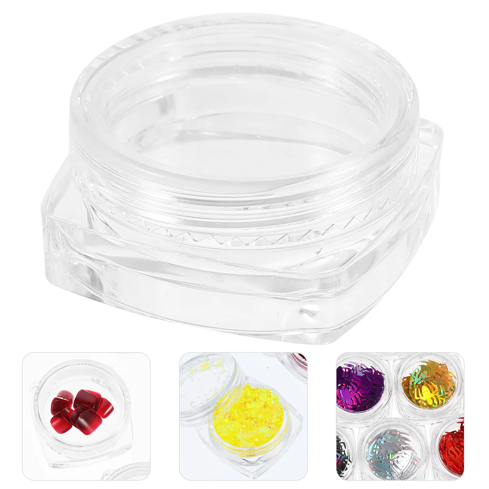 

20 Pcs Nail Art Storage Box Fingernail ganizer Case Fake Nail Holder Jewelry Beads Container Small Parts