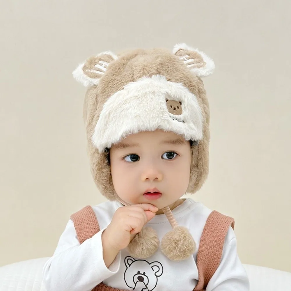 جديد قبعة صوفية دافئة يندبروف Coldproof سدادات حماية الأذن قبعة محبوك لطيف الدب لي فنغ قبعة الرياضة في الهواء الطلق