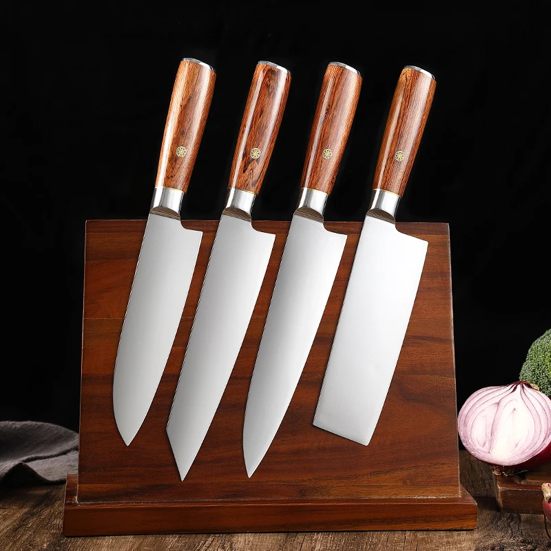 

TJ POP Powdered Steel Chef's knife Household Kitchen Knives Sets Japanese Santoku Nakiri Kiritsuke Meat Slicing Cutting Knifes