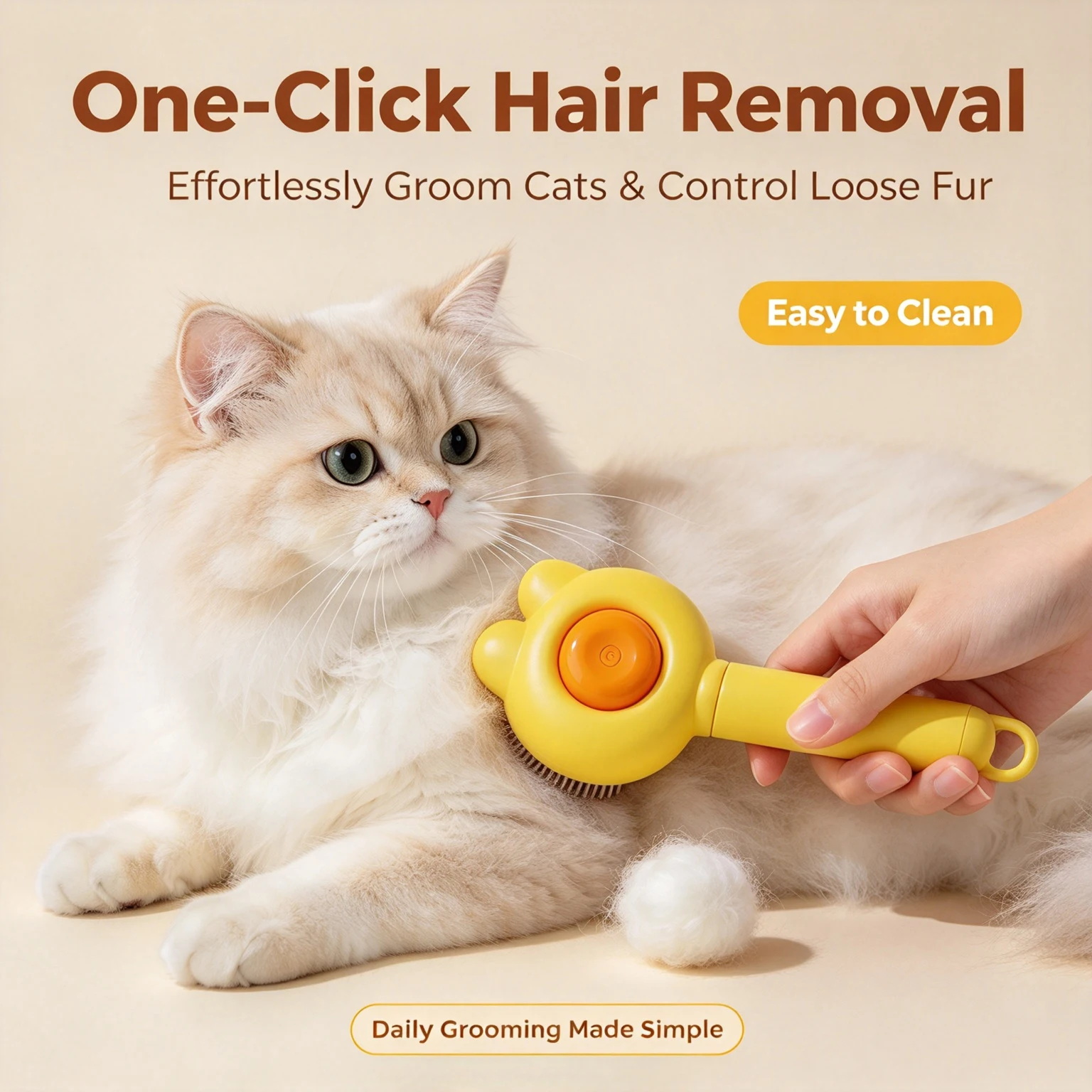 Cute Cat Dog Pet Comb Anti-Slip Grooming Brush Pet Hair Removal for Cats Needle Comb to Remove Floating Hair Supplies Products