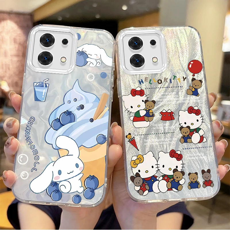 Hot Sanrio Hello Kitty Cartoon Phone Case For Redmi Note13 12 11 10 9 ProPlus 14C 13C 12C 10C 9C A2 A1 Gradient Protective Cover