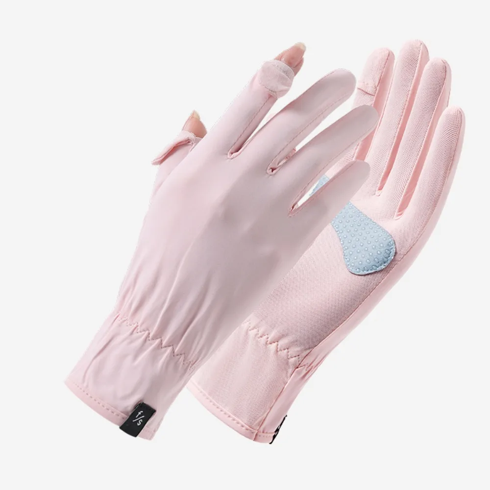 

Fashion Anti-UV Sunscreen Gloves Touch Screen Non Slip Gloves Breathable Thin Mittens Women