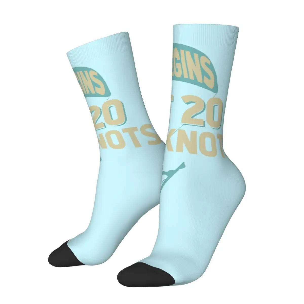 

Hip Hop Retro Life Begins Crazy Men's compression Socks Unisex Kitesurfing Kiteboarding Sports Harajuku Printed Crew Sock