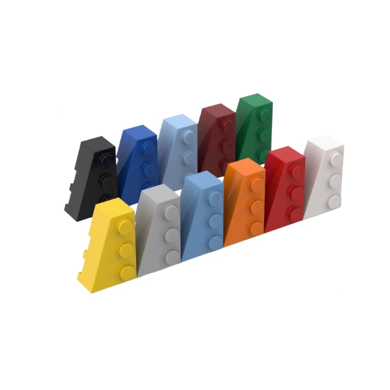 20pcs MOC compatible with 6565 3x2 wedge-shaped bricks, small particle splicing, creative building blocks, children's toys