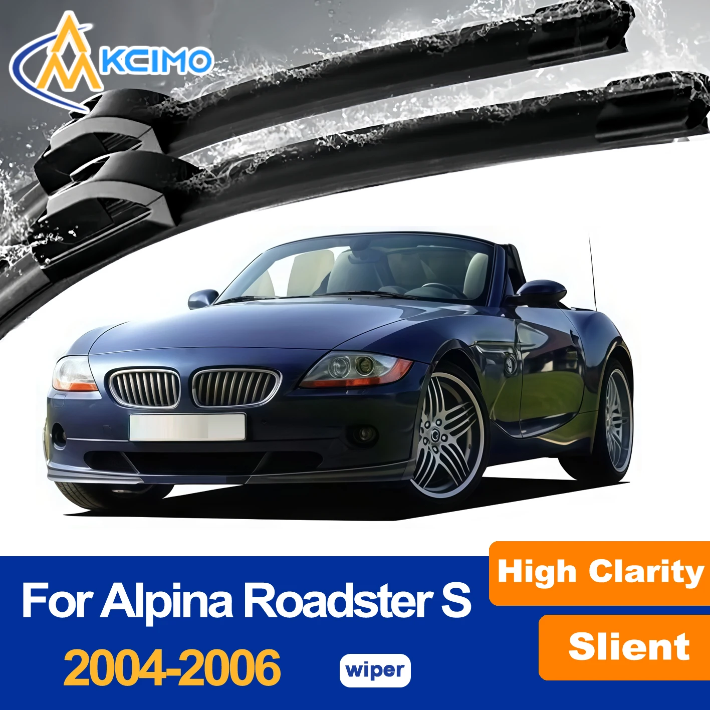 

Front Windshield Wiper Blades For Alpina Roadster S 2004-2006 Wiper Blades Replacement All-Season Front Set​ Streak-Free Wipers
