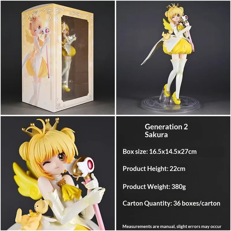 

Фигурка Сакуры Киномото (версия 2) из Cardcaptor Sakura, 22 см, с Керо, ПВХ, аниме-статуэтка, декор для рабочего стола, коллекционная игрушка, подарок для фанатов