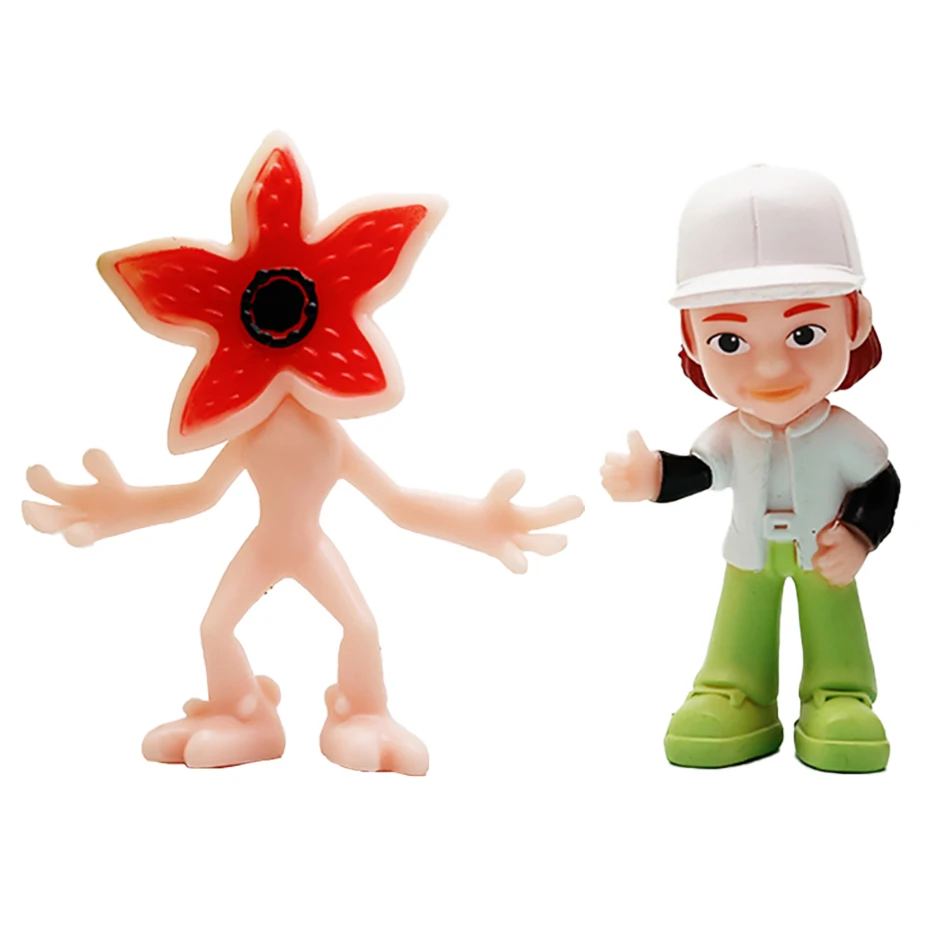 In Voorraad Hot 8 Stuks Stranger TV Speelt Zal Byers Elf Figuur Model Dingen Anime Blind Box Speelgoed Cartoon Decoratie collectie Gift