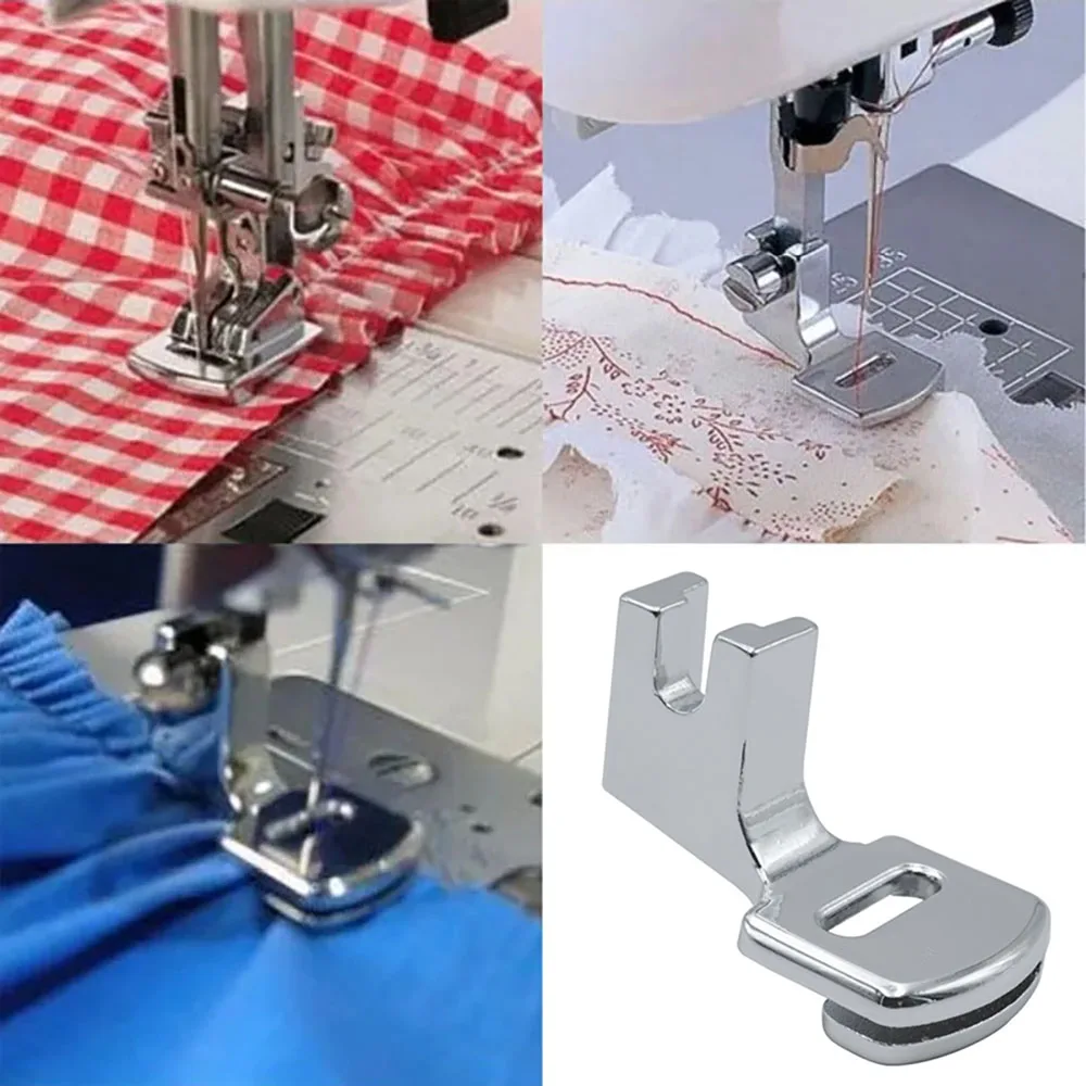 Shirring Gathering Sewing Presser Foot Fit Brother Singer Janome Toyota Domestic Sewing Machine Multifunctional DIY Accessories