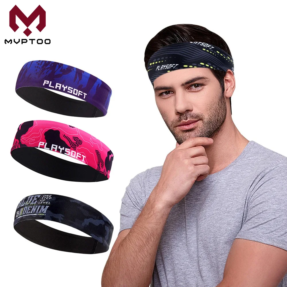 

Sports Headband Elastic Sweatband Hairband Yoga Gym Workout Tennis Jog Running Headwear Sweat-wicking Bandana Hair Accessories