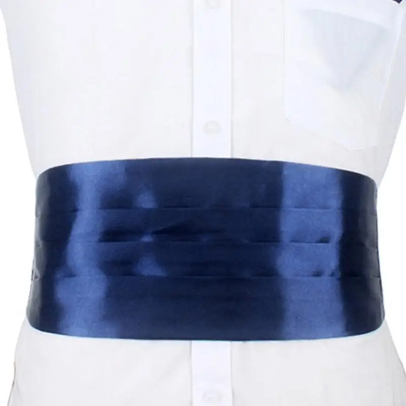 F92D Fashion Gentlemen Cummerbund for Tuxedos Suits and Making Fashion Statement