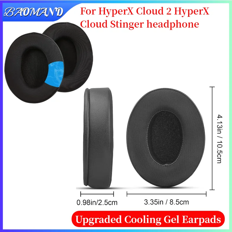 

Cooling Gel sponge Ear Pads for HyperX Cloud 2 HyperX Cloud Stinger Headphones replacement earmuff ear pillow ear cushions