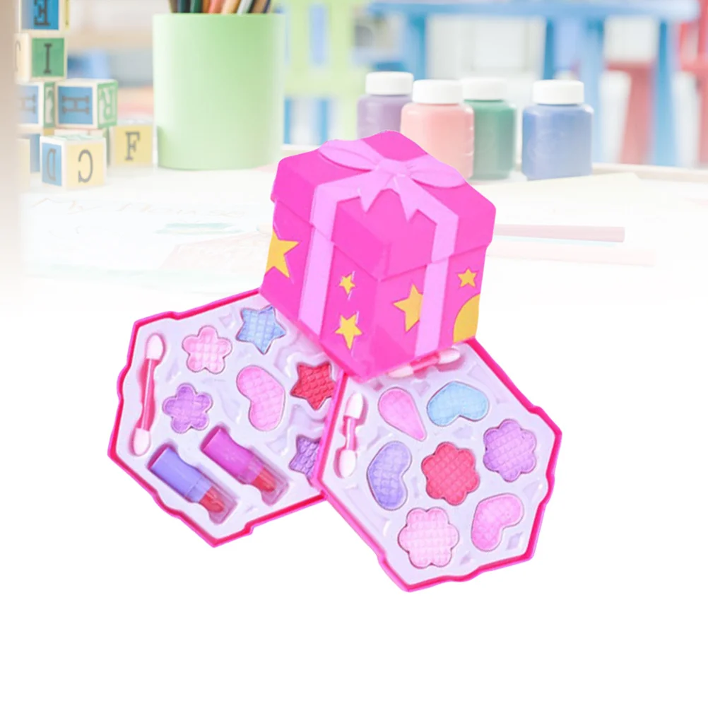 مجموعة ألعاب مستحضرات التجميل للفتيات، مجموعة مكياج حقيقية غير سامة وقابلة للغسل، حقيبة مدمجة محمولة للأطفال، هدية مكياج لمستحضرات التجميل #4