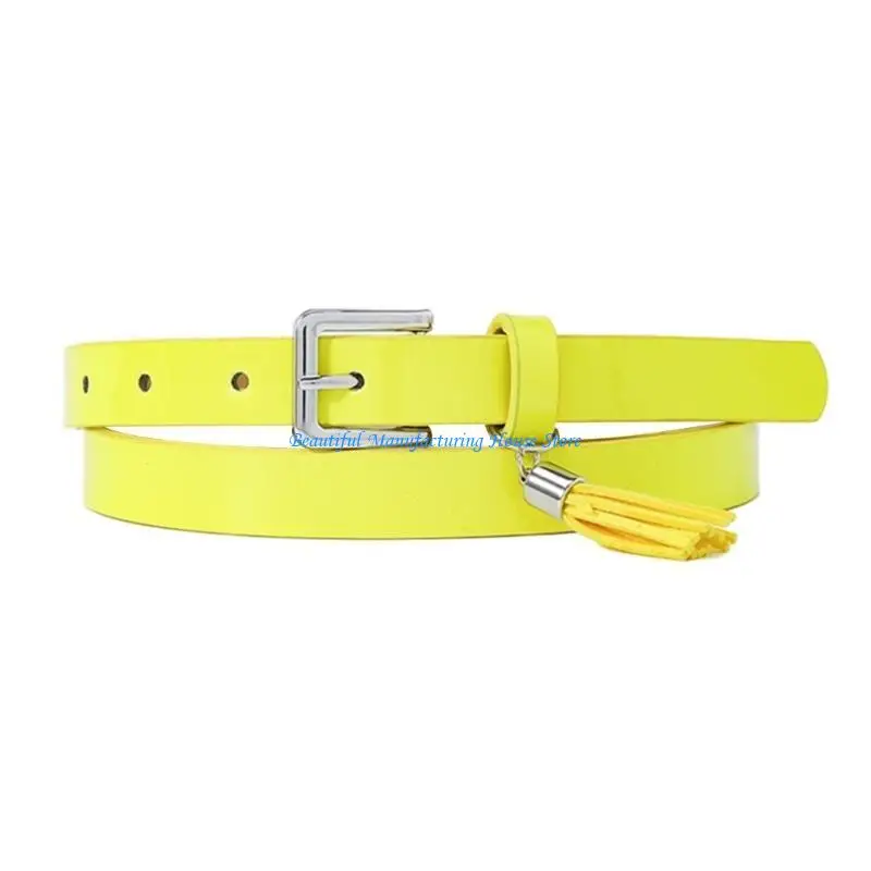 

E56A Cowgirl Waist Chain Casual Buckle Vintage Waist Ceinture Lady Skinny Belt