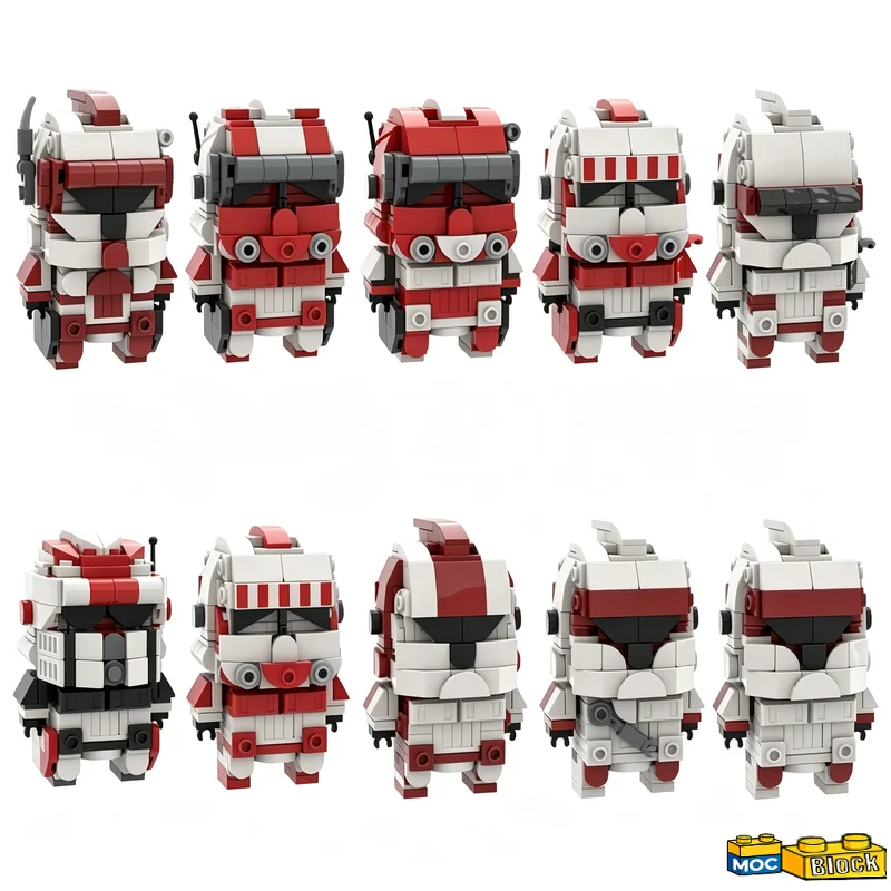 NEW 3820PCS War Series Warrior Shock Trooper Brick Bundle Custom Building Blocks MOC Set Educational Assembly Toy Birthday Gift