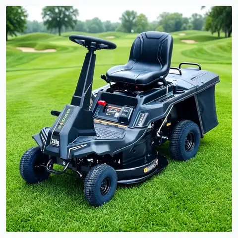 Customized  Ride On Mower Gas Powered Ride Mower Grade Forestry and Landscaping with Large Capacity Grass Collector  Mower