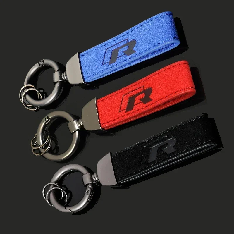 

VW 2026 Hot Suede Car Logo Keychain for Volkswagen Passat B5 B6 Polo Tiguan Golf Santana Touran Magotan Jetta Beetle Bora Key Ri