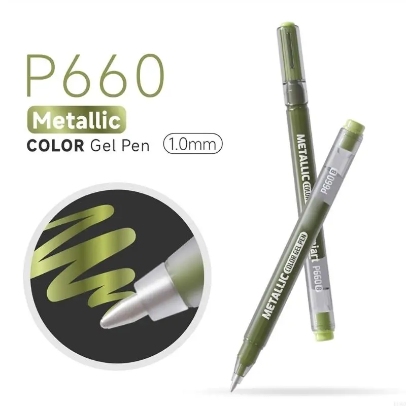 48 Color Acrylic Gel Pen Metallic Color Gel Pen For Doodling Sketching Drawing on Glass Ceramics Plastic Rock Stone H8WD