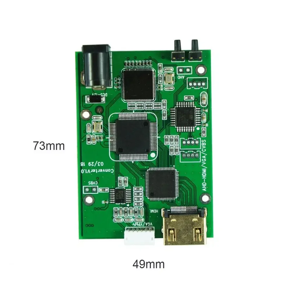 AHD41 AHD TVI CVI CVBS Signal To HDMI VGA CVBS Signal Converter Board AHD To CVBS High Definition Video Signal Convertor