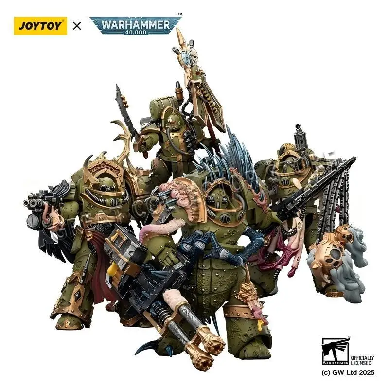 

1/18 JOYTOY Action Figure 40K Death Guard Blightlord Terminator and Plague Marine Icon Bearer Anime Model Toy in Stock