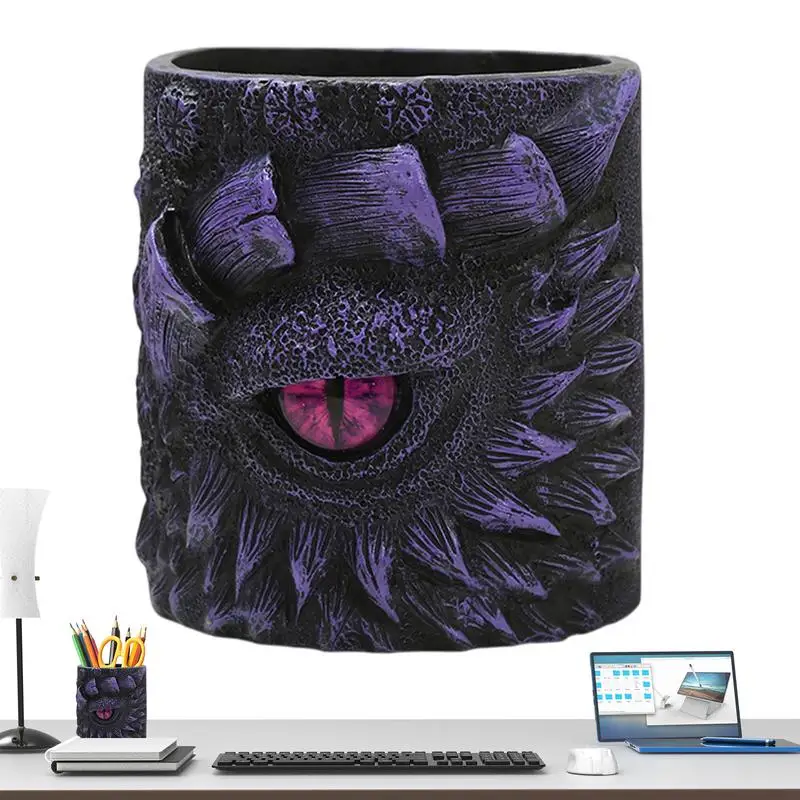 

Flower Pot Dragon Eye Flower Pot Decorative Resin Garden Vase For Decoration Home Greenery Indoor Desk Balcony Display Patio