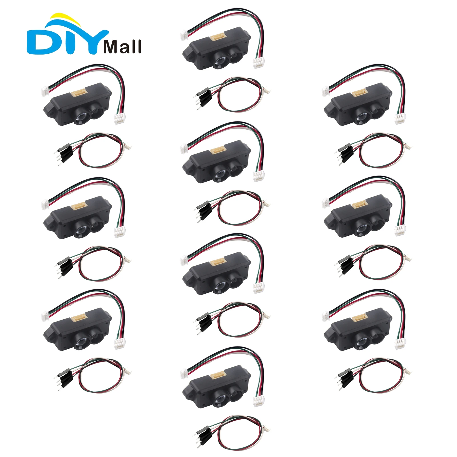 10PCS Benewake TFmini-S Lidar Range Finder Sensor 0.1-12m for Drones Robots UAVs Accurate Measurement UART IIC