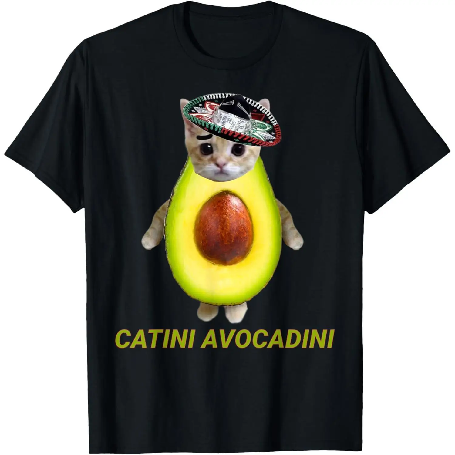 

Funny Catini Avocadini Italian Brainrot Cinco De Mayo Meme T-Shirt