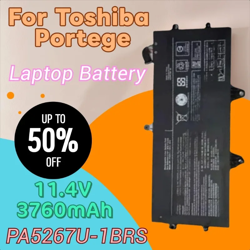 

New 11.4V 3760mAh PA5267U-1BRS Laptop Battery for Toshiba Portege X20W-D-10E X20W-D-10R X20W X20W-D X20W-D-10Q Series PA5267U
