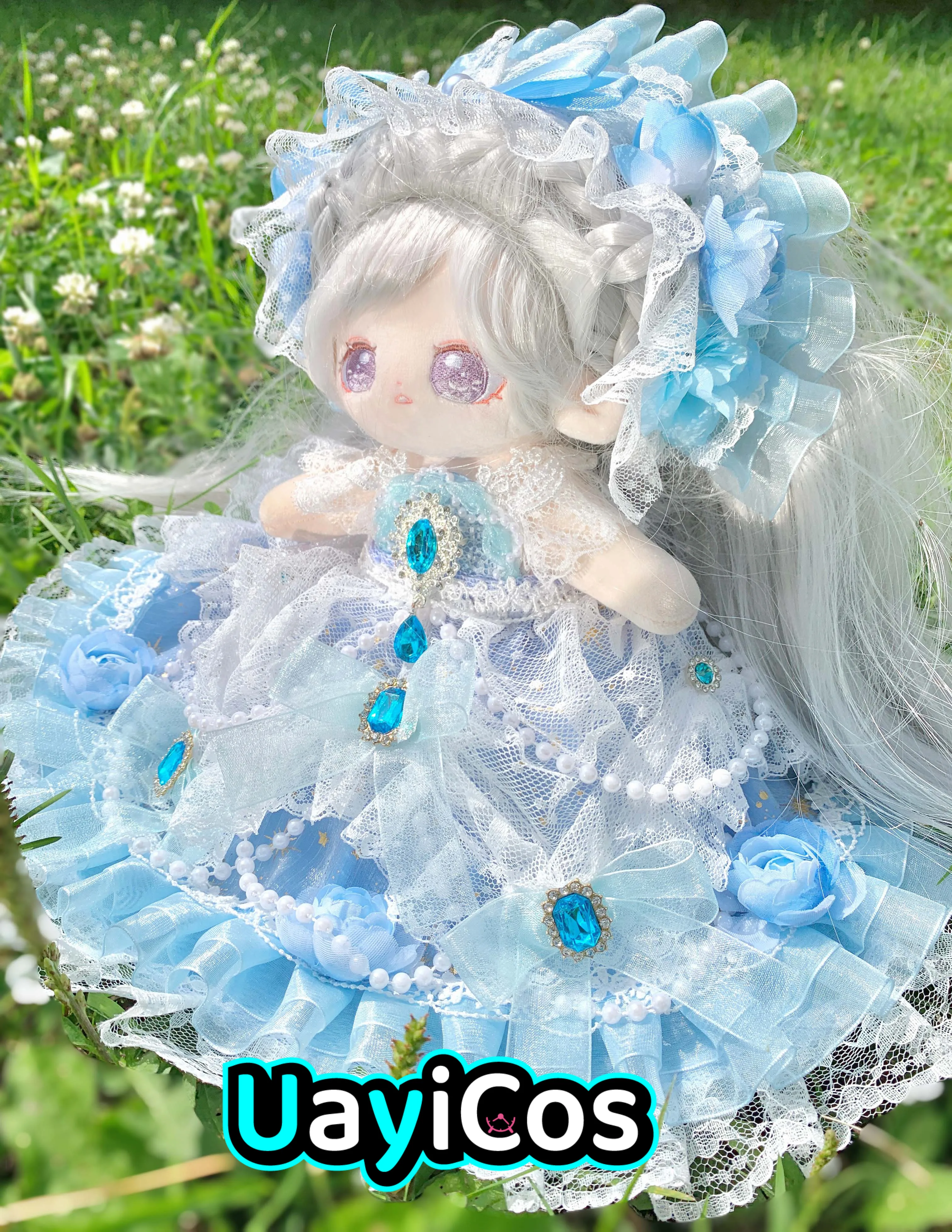 

20cm 30cm Doll Clothe Elf Princess Fairy Hanfu Lolita Sweet Dress Skirt Stuffed Plushies Plush Doll Accessories Anime Toy Kids G