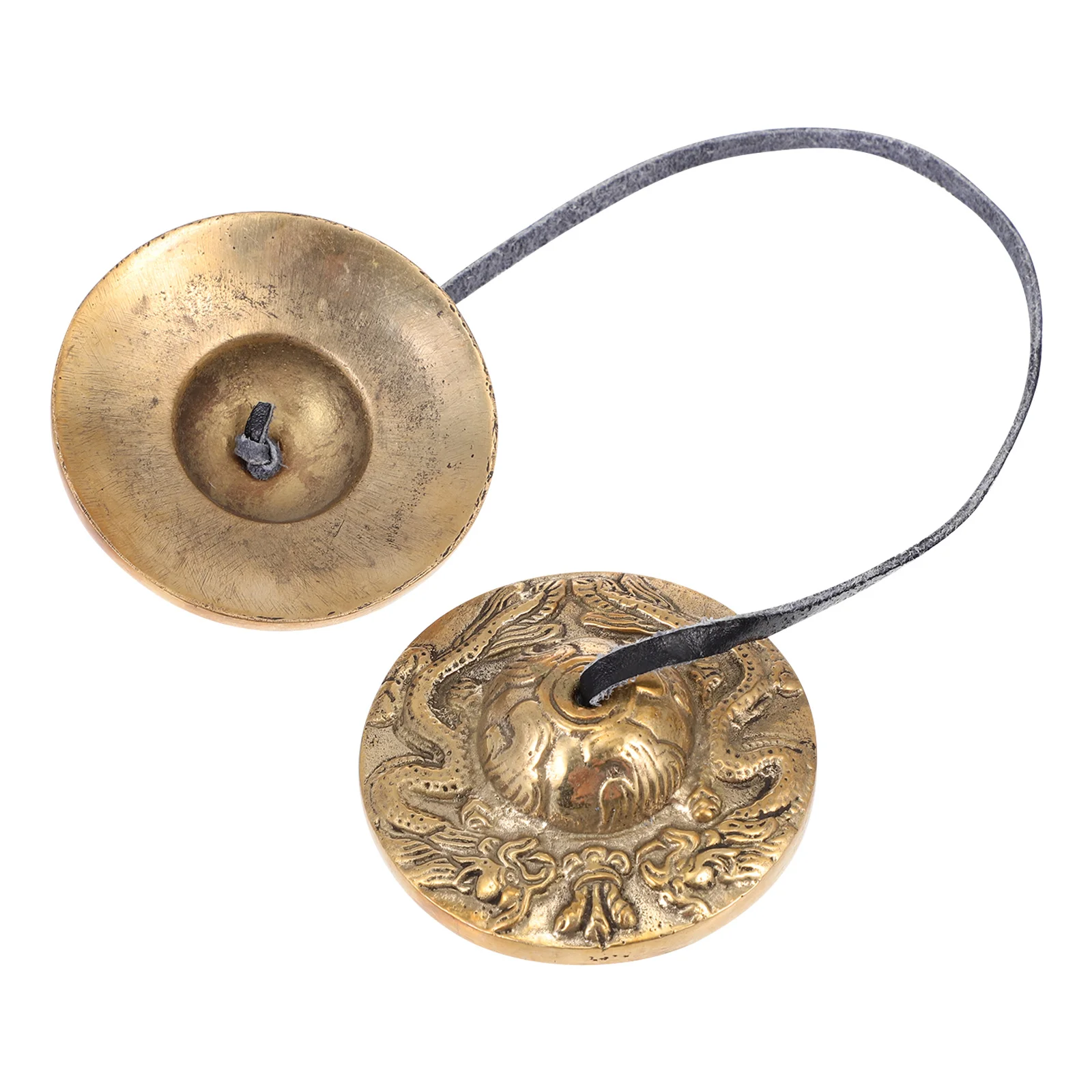 

Brass Cymbal Bell Small Sturdy Tibetan Instrument for Meditation Yoga Sound Therapy Percussion Chimes Cymbals Bell