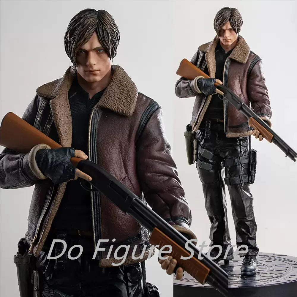 Wysokiej jakości gra Biohazard EVIL postać Leon Scott Kennedy zabawki figurki akcji 33cm