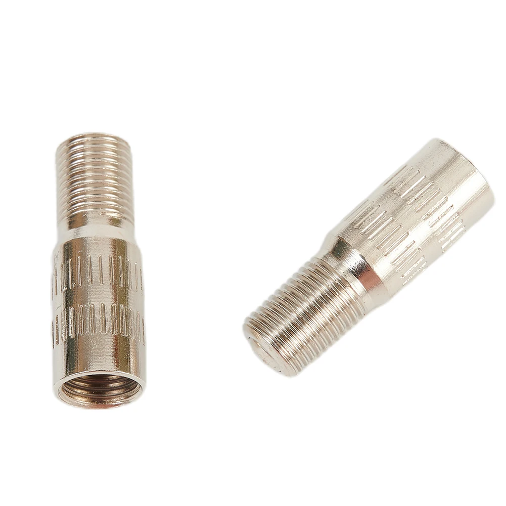 

Wheel Valve Stem Extensions 25mm Tyre Universal 27mm 4pcs Brass Chrome Extender Screw-On Silver Tone Practical