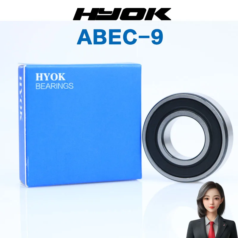 2PCS 4PCS 10PCS HYOK ABEC-9 Bearing 6000 6001 6002 6003 6004 6005 6006 6007 6008 6009 6010 2RS High-speed motor Bearings