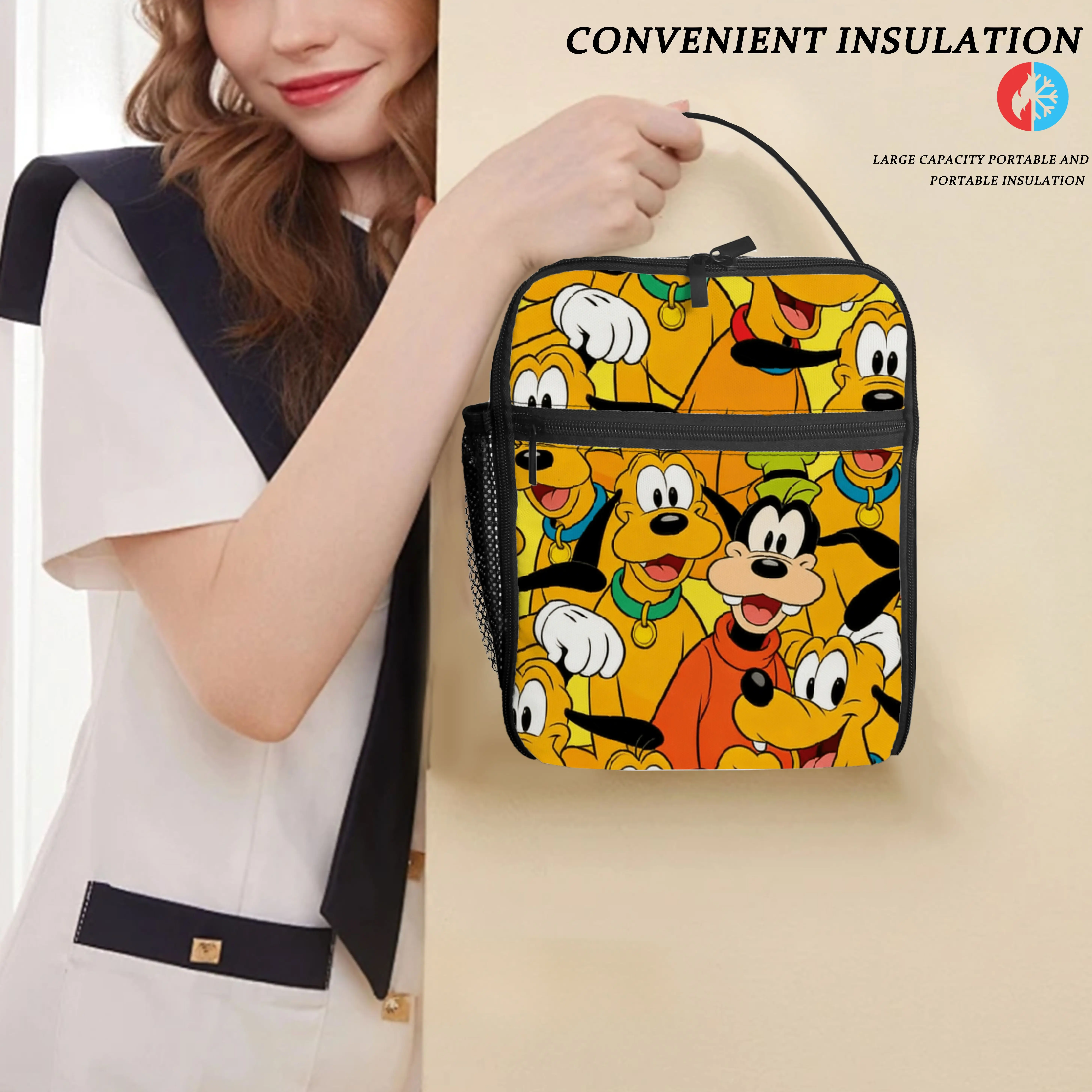 

1pc,Goofy and Pluto,lunch bag,handbag,high quality, cute, elegant, gift, party