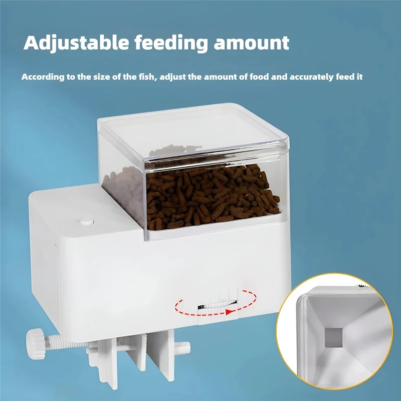 A95I-وحدة تغذية الأسماك الأوتوماتيكية/وحدة تغذية ذكية لتغذية الأسماك الأوتوماتيكية مقاس 12 مم، مناسبة للسلحفاة والأسماك 250 جرام #4