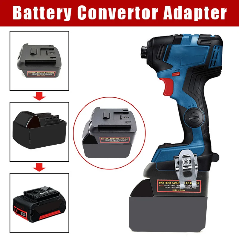 

Battery Adapter for Milwaukee 18V Li-ion Battery To for Bosch 18V Li-ion Battery BAT609 BAT609G To for Bosch 18V Electrical Tool