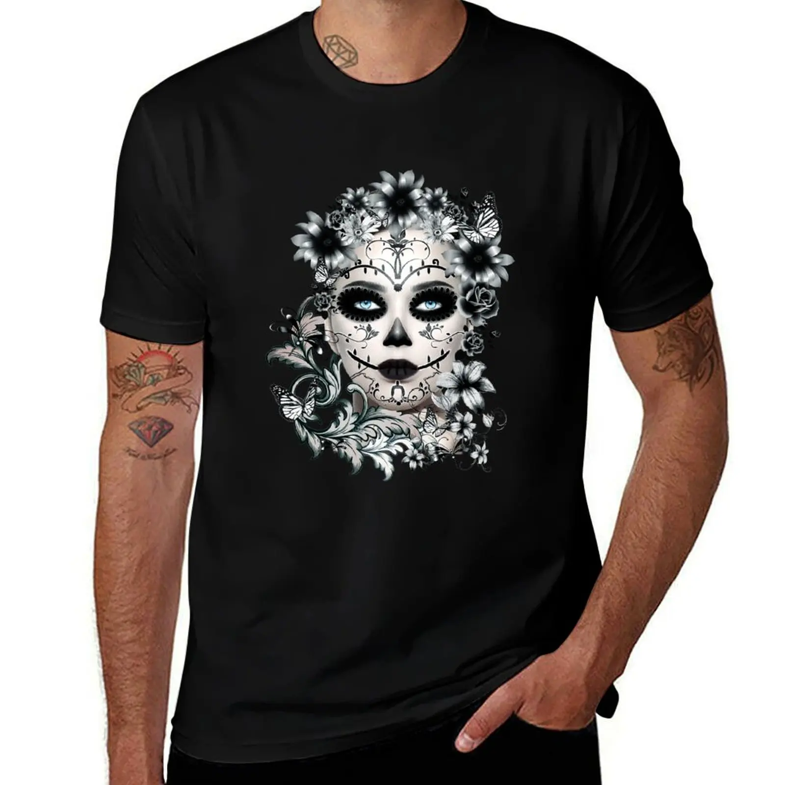

Catrina Dark II T-Shirt blacks new edition anime Clothing mens graphic t-shirts pack