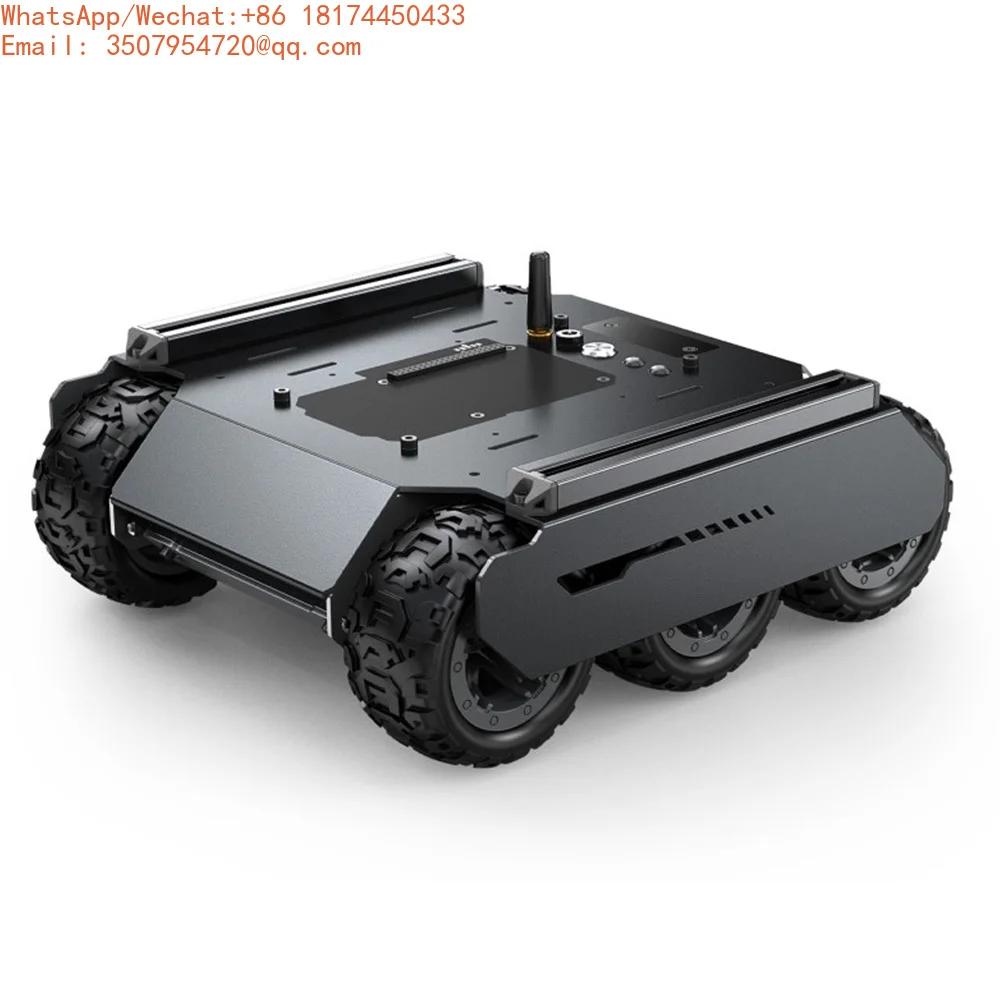 6x4 Off-Road UGV Mobile Robot Chassis Flexible Expandable ESP32 Slave Computer 6 Wheels 4WD Image Camera Sensors Extension Rails