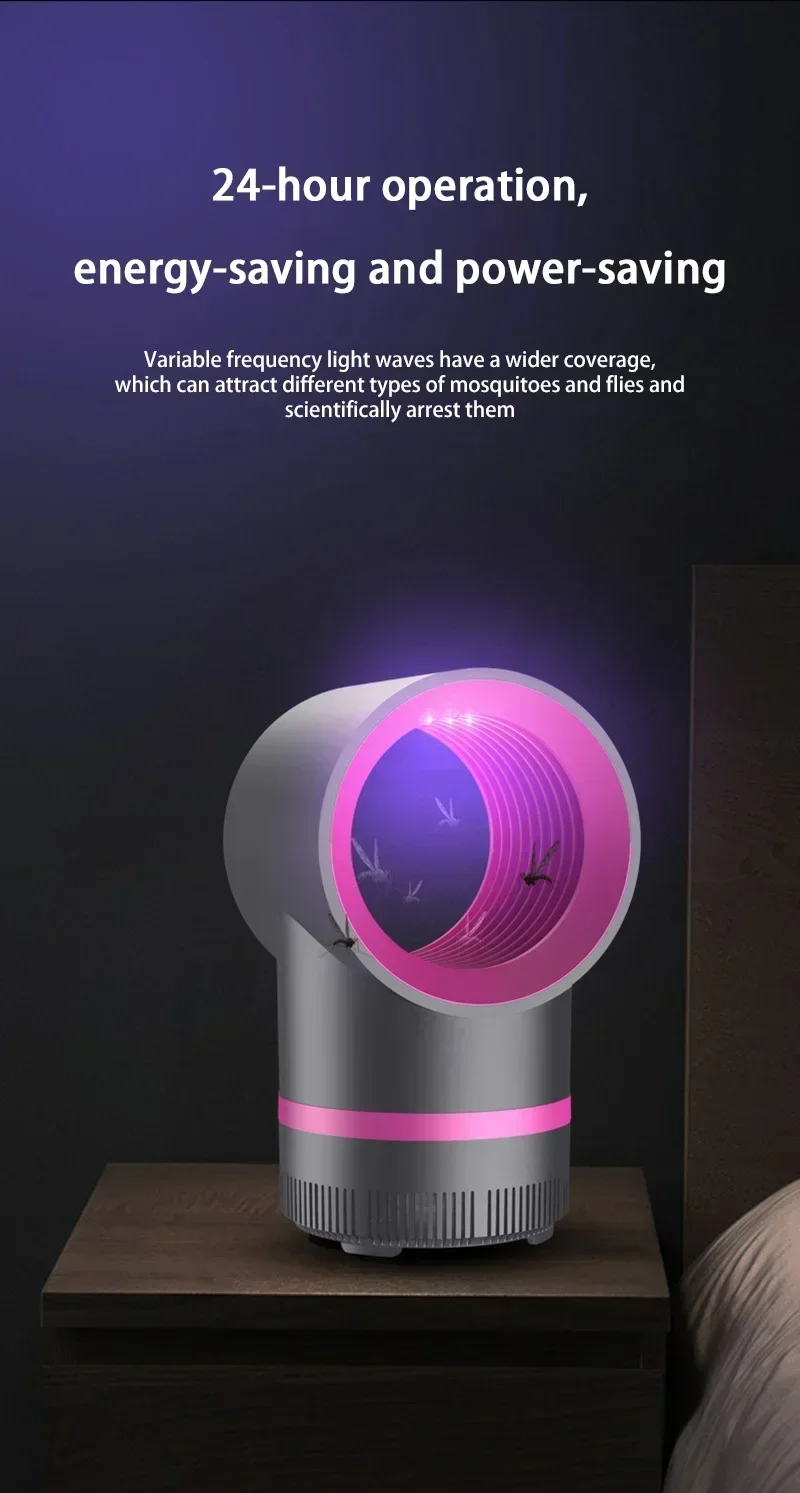 Lenovo Mute Anti-Mücken-Lampe, Ionenreinigung, USB-Anschluss, physikalische Mückenvernichtungslampe, elektrische Fliegenfalle für Haushalt und Außenbereich – Detail 10
