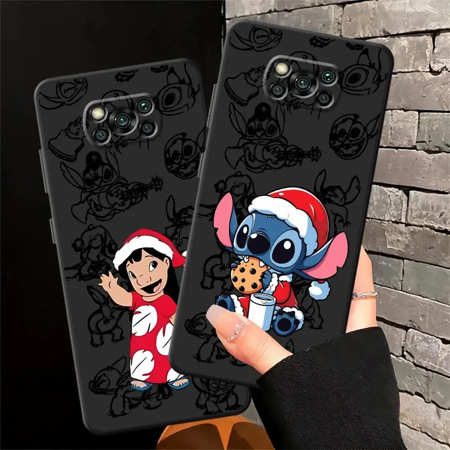 لينة عودة غطاء الهاتف القضية ل Xiaomi Poco C65 C50 F3 F4 F5 C51 X3 X4 X5 M5 M3 M4 برو عيد الميلاد لطيف غرزة #4