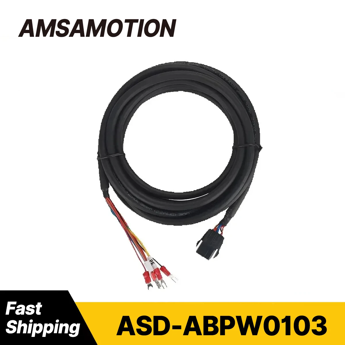 ASD‑ABPW0103 Servo Brake Line Suitable for Delta A2 Low‑power Servo Motor Cable 3m 5m 10m Length Optional