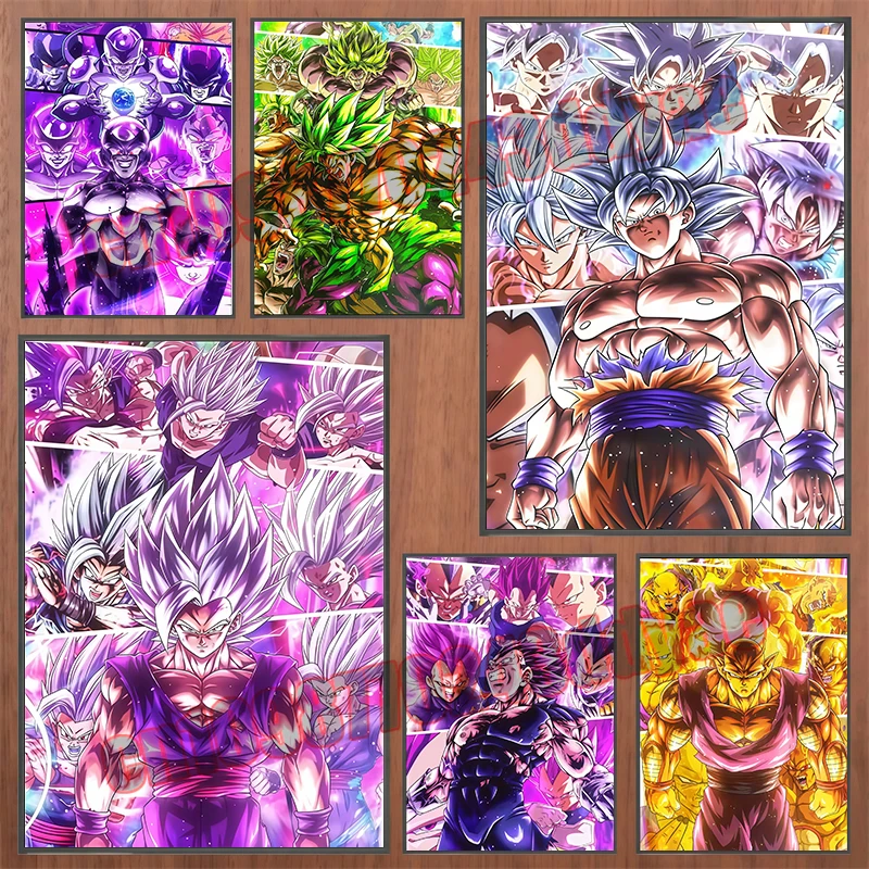 

Dragon Ball Painting Canvas Art Wall Poster Children's Gifts Live Slow Character Pictures Modern Living Room Decoration Painting