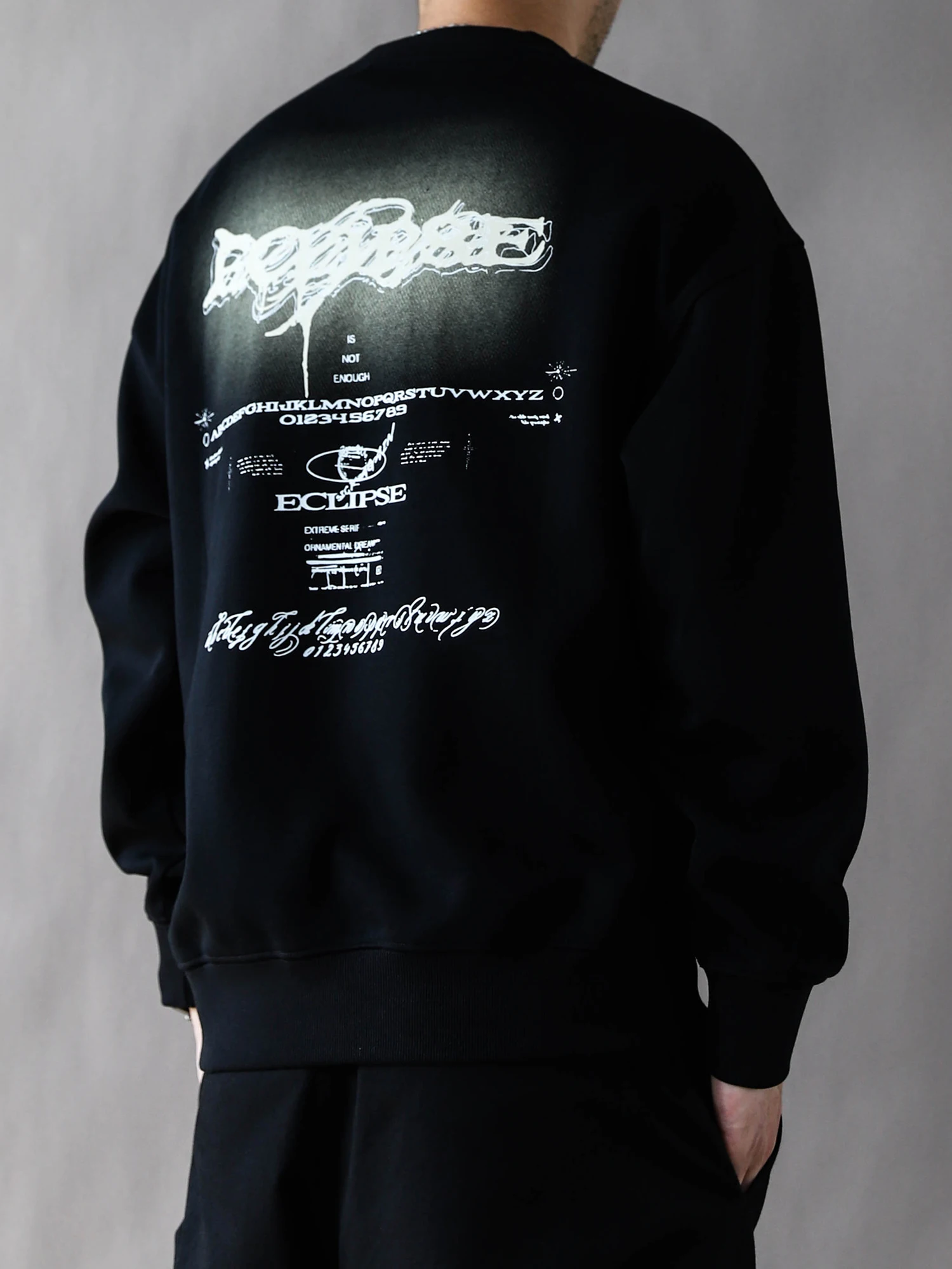 

Мужская толстовка свободного кроя в американском стиле, повседневная, черная, большого размера, удобная, весна-осень, новый тренд, брендовая уличная одежда