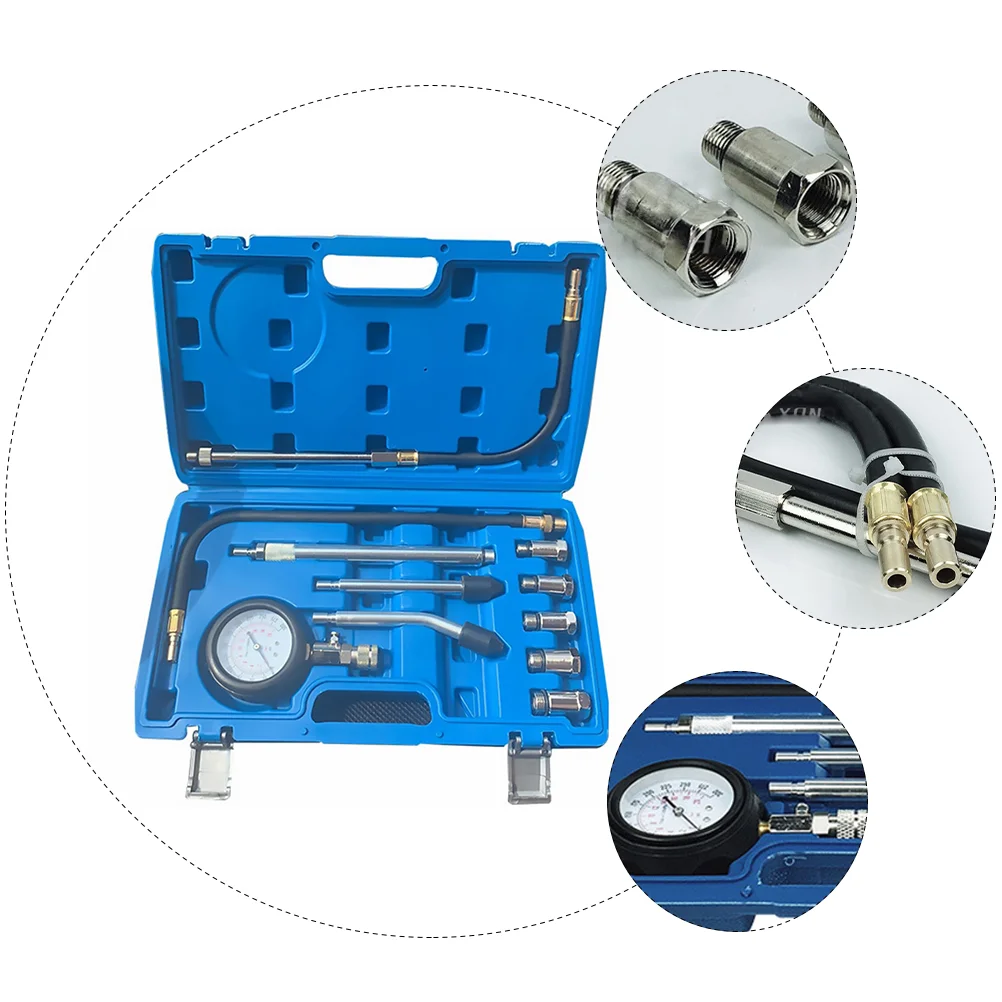 Manómetro de mesa de inspección de cilindros para medidor de diagnóstico de motor de gasolina automotriz